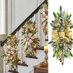 Golden Christmas Decorations 24inch Staircase and Window Ornaments - House Of Avana