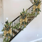 Golden Christmas Decorations 24inch Staircase and Window Ornaments - House Of Avana