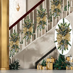 Golden Christmas Decorations 24inch Staircase and Window Ornaments - House Of Avana