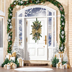 Golden Christmas Decorations 24inch Staircase and Window Ornaments - House Of Avana