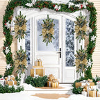 Golden Christmas Decorations 24inch Staircase and Window Ornaments - House Of Avana