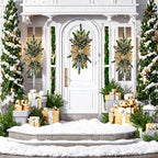 Golden Christmas Decorations 24inch Staircase and Window Ornaments - House Of Avana