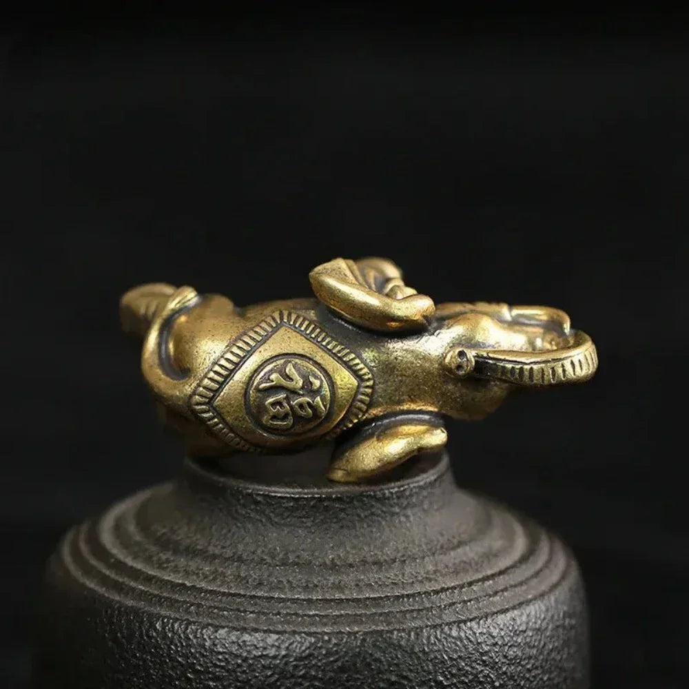 Bronze Elephant Miniatures (copy), angled view - House Of Avana