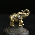 Bronze Elephant Miniatures (copy), angled view - House Of Avana