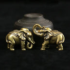 Bronze Elephant Miniatures (copy), front view - House Of Avana