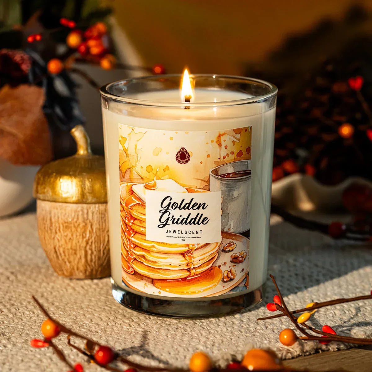 Golden Griddle 18oz Home Jewelry Candle JewelScent