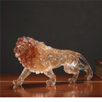 Animal Sculpture - Golden Leopard Ornament | Animal Sculpture | base detail | Modern home decor | House of Avana