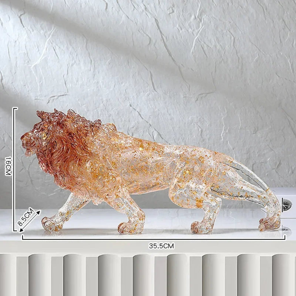 Animal Sculpture - Golden Leopard Ornament | Animal Sculpture | product view 27 | Modern home decor | House of Avana