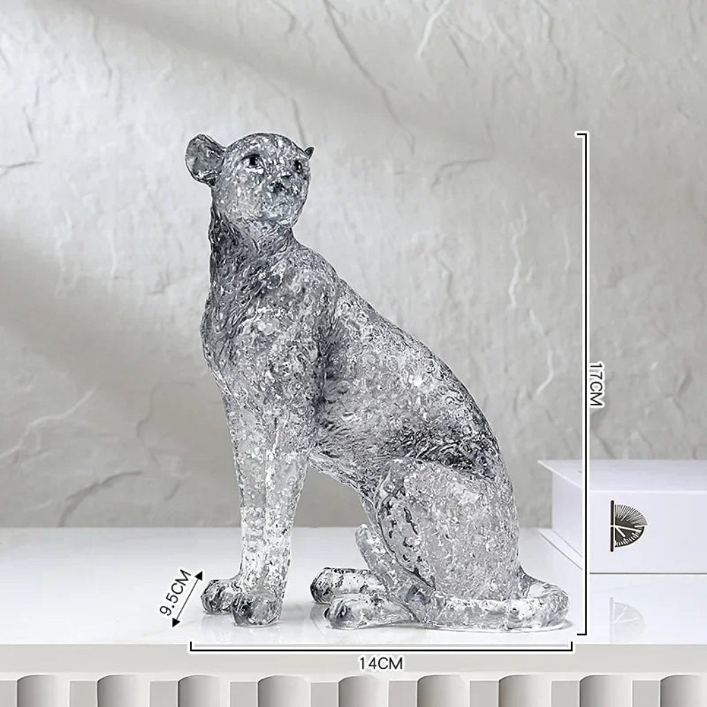 Animal Sculpture - Golden Leopard Ornament | Animal Sculpture | product view 28 | Modern home decor | House of Avana