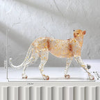 Animal Sculpture - Golden Leopard Ornament | Animal Sculpture | product view 31 | Modern home decor | House of Avana