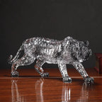 Animal Sculpture - Golden Leopard Ornament | Animal Sculpture | detail view | Modern home decor | House of Avana