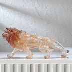 Animal Sculpture - Golden Leopard Ornament | Animal Sculpture | lifestyle | Modern home decor | House of Avana