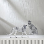 Animal Sculpture - Golden Leopard Ornament | Animal Sculpture | in-room display | Modern home decor | House of Avana