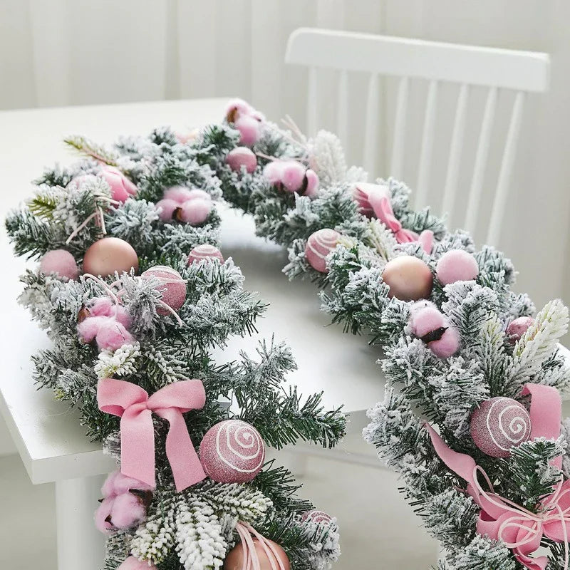 1pc Large Artificial Wreath Centerpiece with Pine Leaves & Golden Accents - Elegant Winter Holiday Decor for Dining Table, Fireplace, or Window - Handmade Plastic, Candle Holder & Wall Hanging Decoration, Christmas Decoration House Of Avana [[SKU:HOA-FLR-006]]