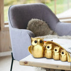 Owl Statue Family of Four Owl Statue Owl Decorative Figurines Home Decor Animal Sculpture Bird Home Decor Home Decoration Crafts - House Of Avana
