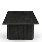 Grackle Solid Wood Coffee Table- Black