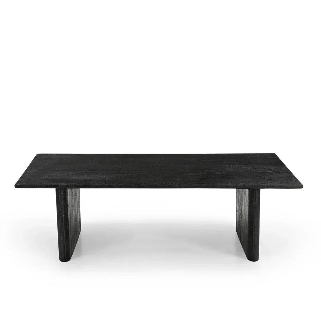 Grackle Solid Wood Coffee Table- Black