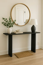 Grackle Solid Wood Console Table -  Black