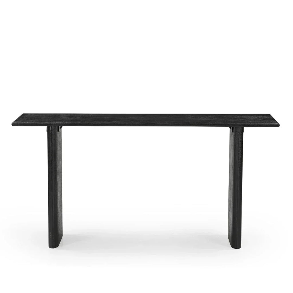 Grackle Solid Wood Console Table -  Black