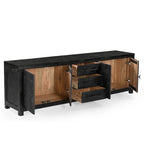 Grackle Solid Wood Media Console -  Black