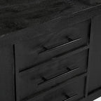 Grackle Solid Wood Media Console -  Black