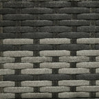 Grey Modern PE Rattan Wicker Raised Garden Bed Elevated Planter Box