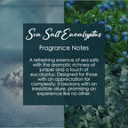 Sea Salt Eucalyptus, Premium Coconut-Soy Wax Tea Light Crystal Candle, 1oz Innergy