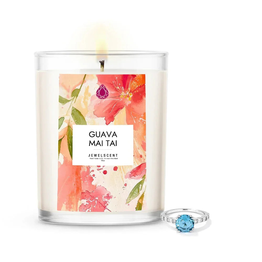 Guava Mai Tai 18oz Home Jewelry Candle JewelScent