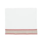 Guest Towels With Red Chain Linen Borders Set of 2 Chouchou Touch