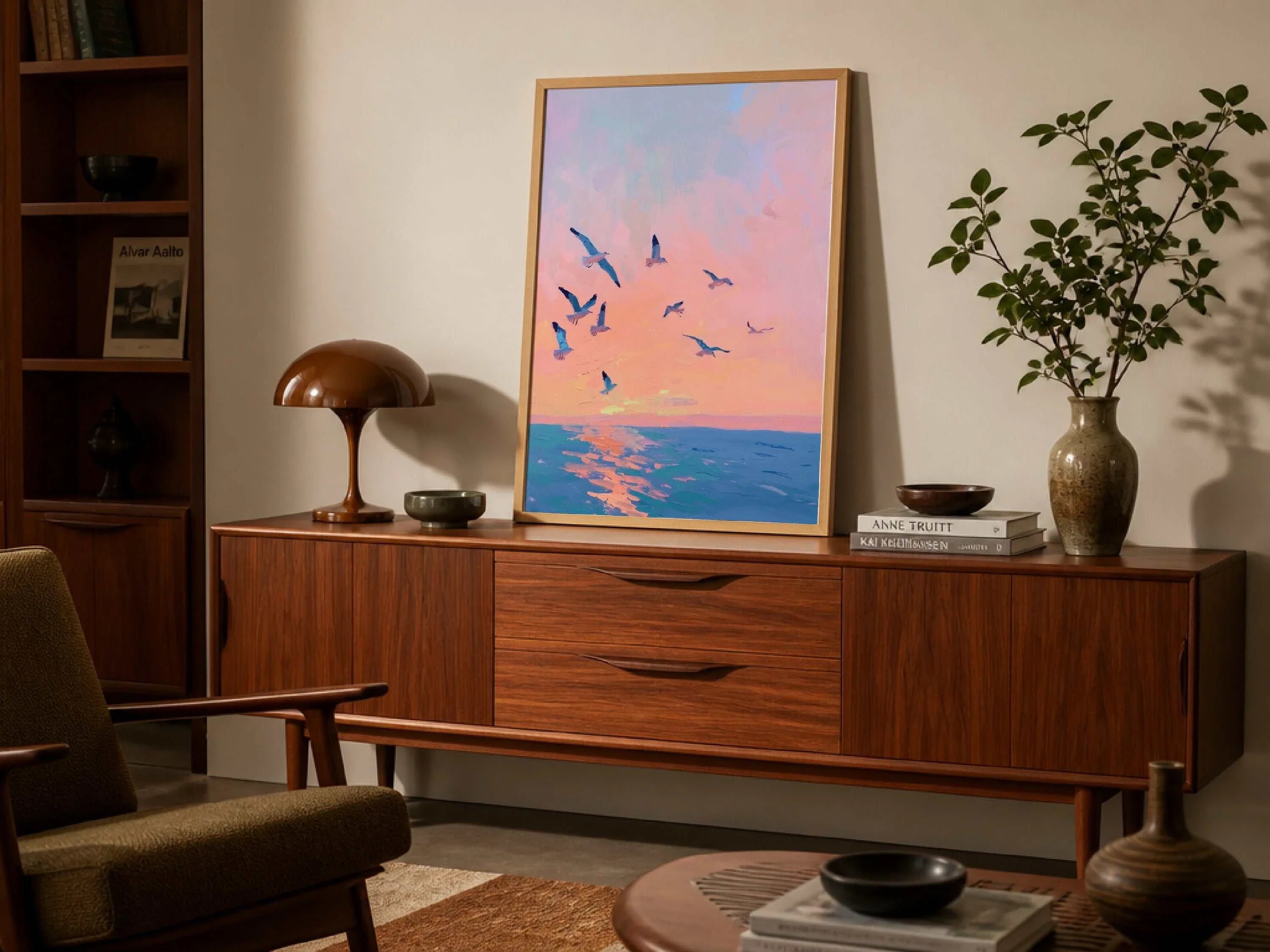 Gulls at Sunset – Fine Art Print