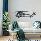 H-34 Metal Aircraft Wall Art - Ncp0570, detail shot - House Of Avana