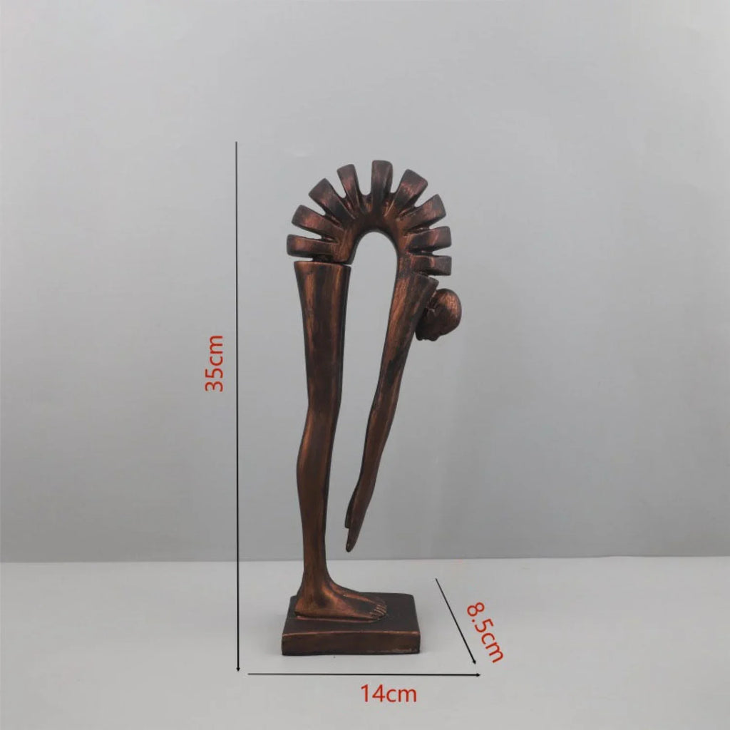 Modern Artistic Bending Human Sculpture