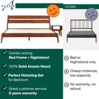 Callisto Solid Wood Bed Frame