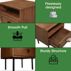 Savana Single Drawer Solid Wood Nightstand