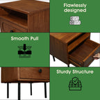 Savana Single Drawer Solid Wood Nightstand