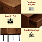 Savana Two Drawers Solid Wood Nightstand