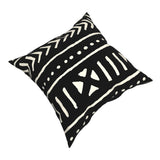 African Mud Cloth Square Pillowcase
