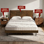 Savana Two Drawers Solid Wood Nightstand