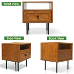 Savana Single Drawer Solid Wood Nightstand