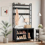 5-in-1 Heavy Duty Hall Tree with Bench & Storage - House Of Avana
