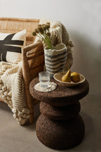 Hand-felted Woven Wool Table Vase, back view - House Of Avana