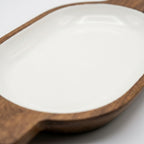House of Avana Small Boat Mango Wood Serving Tray