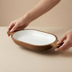 House of Avana Small Boat Mango Wood Serving Tray