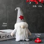 Three Items, Festive Ornaments, Imaginative Hooded Dolls Without Faces, Holiday Gnome Santa Figures, Christmas Adornments, Seasonal Decorations, Scene Embellishments, Home Decor, Window Displays, Festive Party Decorations. House Of Avana [[SKU:HOA-XMS-054]]
