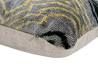 Handmade Throw Pillow Cover & Feather Insert | Yellow Gray Pillow | Soft Throw Pillow| Luxury Decorative for Couch | 16 x 24 in Canvello