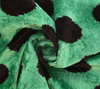 Handmade Velvet Lumbar Pillow in Green and Black Polka Dot Design - High-Quality 16x24 Inch Decorative Accent with Premium Down Feather Insert Canvello