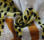 Handmade Velvet Lumbar Pillow with Yellow and Black Cheetah Design - High-quality 16x24 Inch Decorative... - House Of Avana