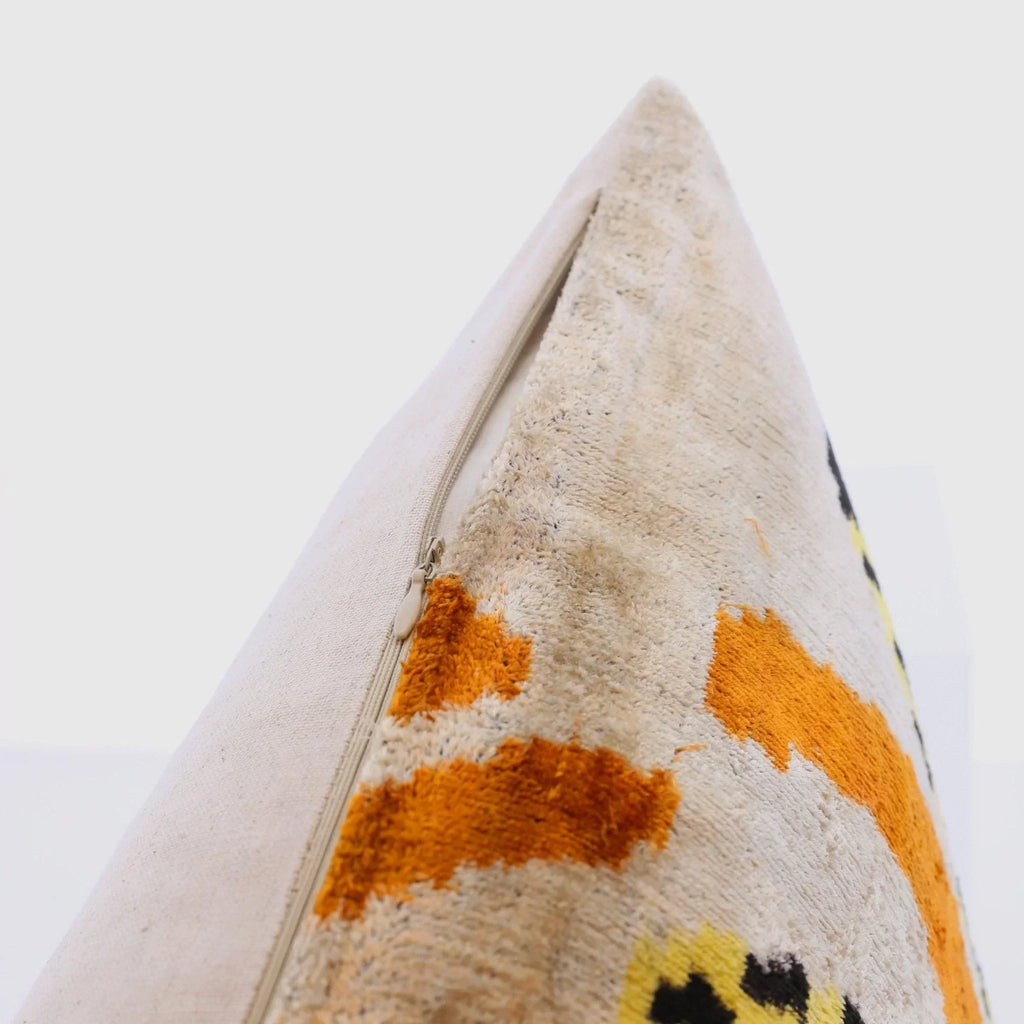 Handmade Velvet Lumbar Pillow with Yellow and Black Cheetah Design - High-quality 16x24 Inch Decorative... - House Of Avana