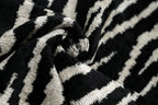 Handmade Velvet Throw Pillow with Black and White Zebra Print Design - High-Quality 20x20 Inch Decorative Accent with Premium Down Feather Insert Canvello