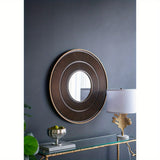 Round Wooden Mirror Frame House Of Avana